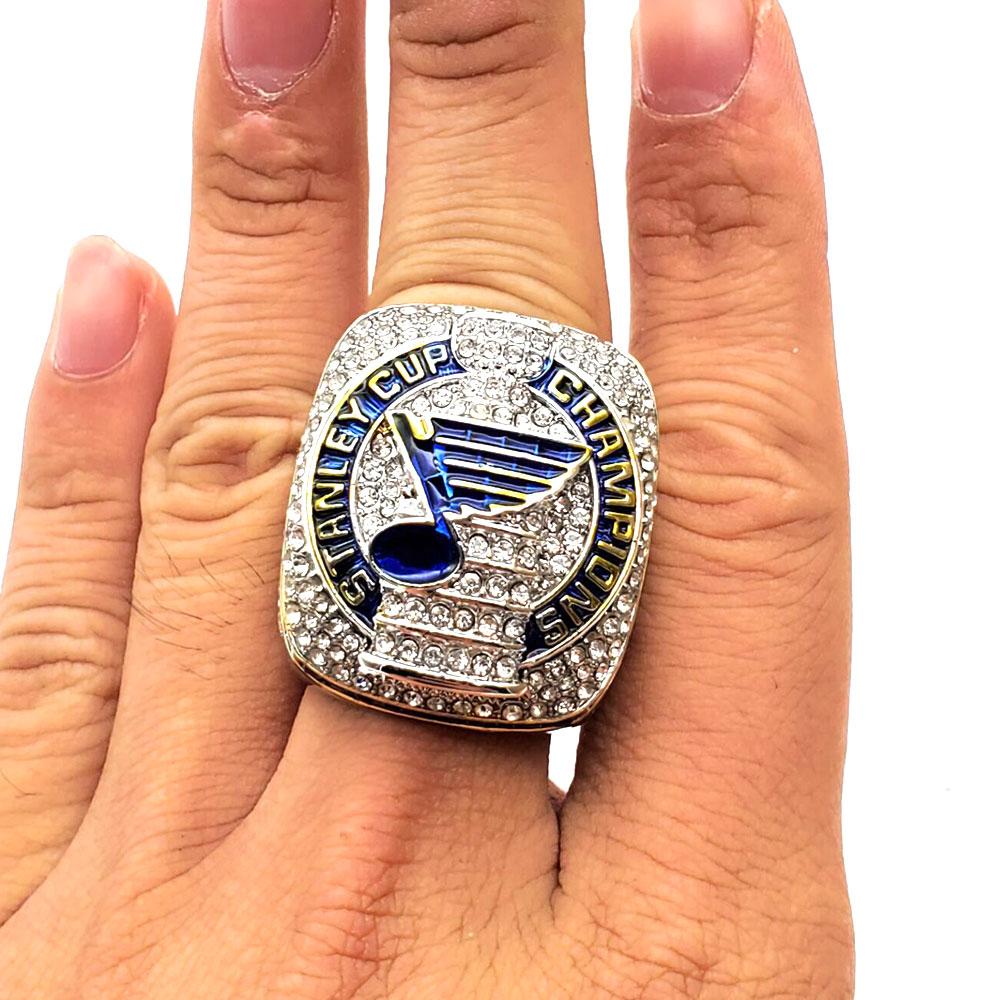 St. Louis Blues give young fan with rare disease championship ring
