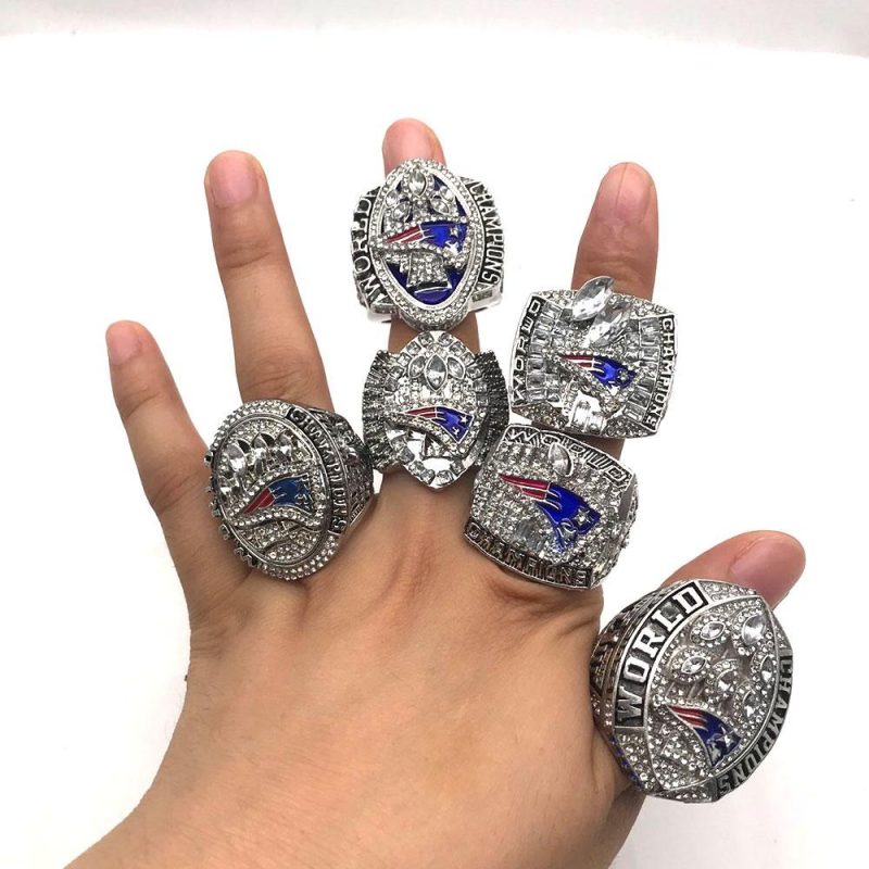 New England Patriots Championship Rings Set - Punk Dark