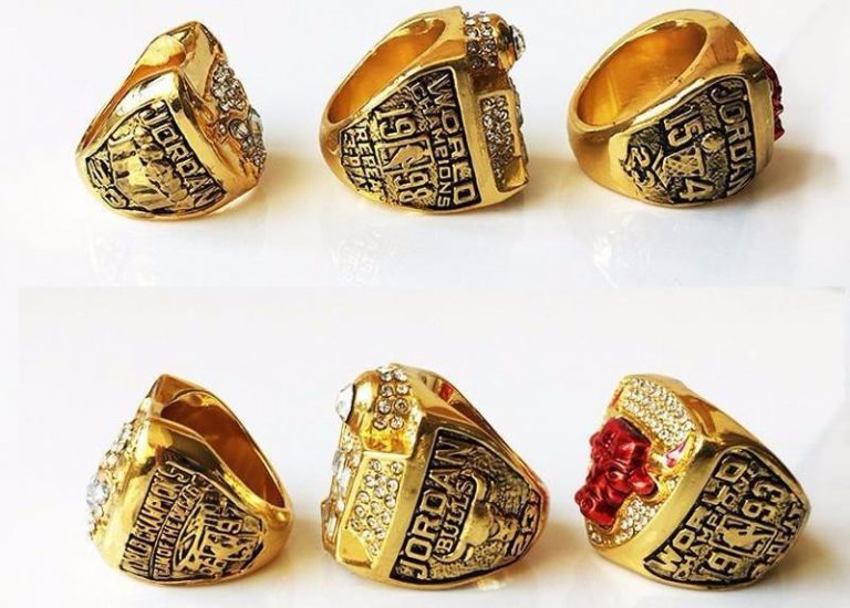 Chicago Bulls Championship 6 Rings Set - Punk Dark